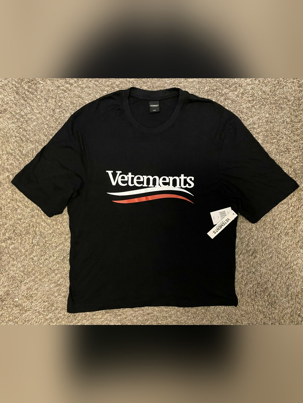 Vetements By Drill Clothing Limited Edition Campaign Tee Men’s Black T-Shirt L